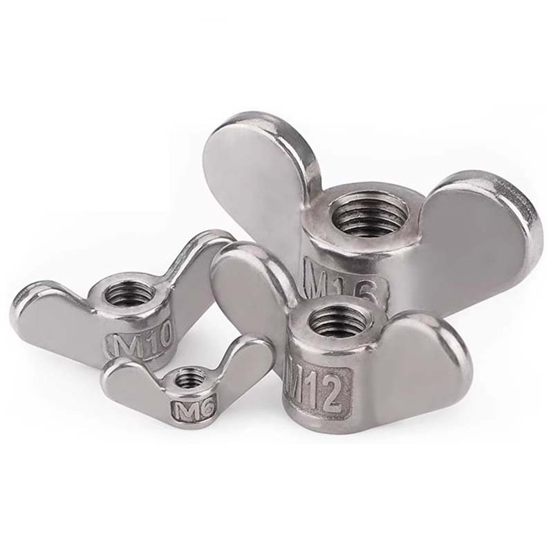 Παξιμάδια από ανθρακούχο χάλυβα ΗΠΑ στρογγυλά φτερά