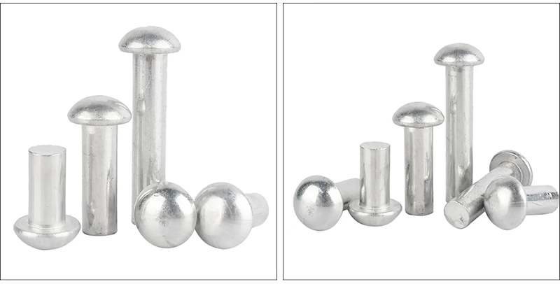 Solid flat round head rivet
