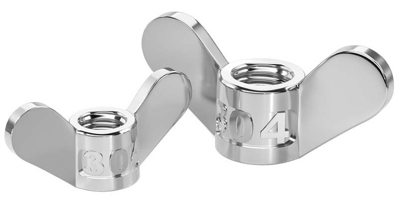 carbon steel US round wing nuts
