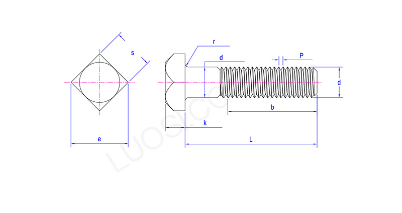 Square Head Machine Bolt