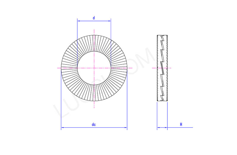 Two Fold Self Locking Washers
