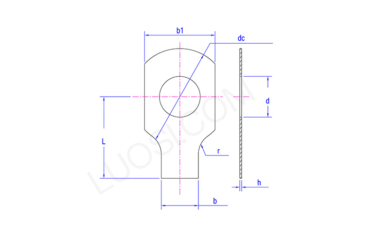 Black Steel Tab Washers With Long Tab and Wing