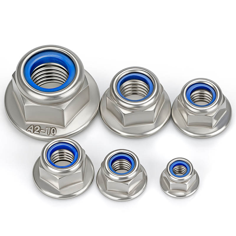 Παξιμάδι κλειδαριάς από νάιλον με φλάντζα