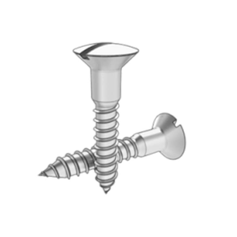 Ξύλινη βίδα με υπερυψωμένη κεφαλή με εγκοπή